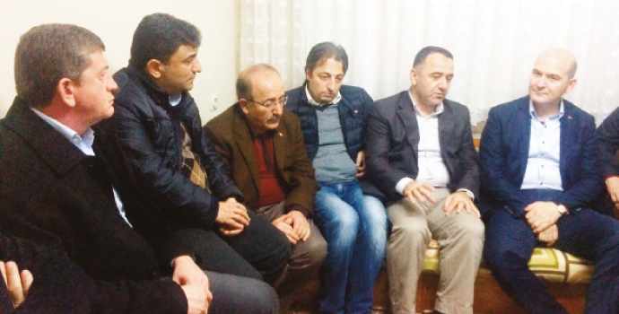 Bakan Soylu'dan taziye ziyareti