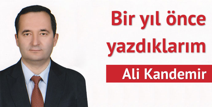 Bir yıl önce yazdıklarım