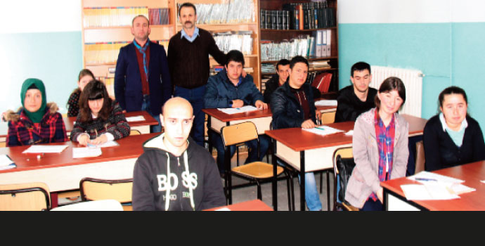 Engelli çocukları sınava hazırlıyorlar