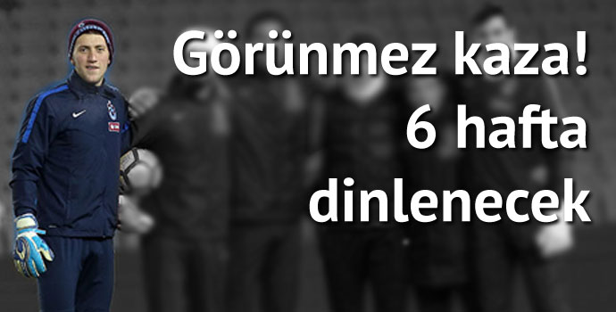 Genç kaleci yürürken sakatlandı