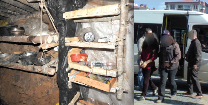Giresun Espiye'de PKK sığınağı bulundu