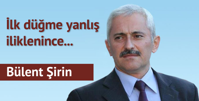 İlk düğme yanlış iliklenince...
