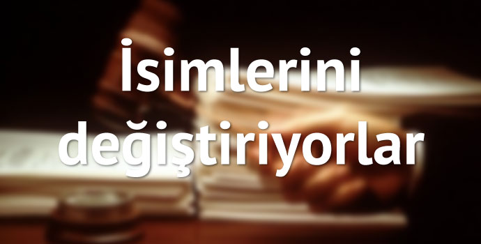 İsimlerini değiştiriyorlar