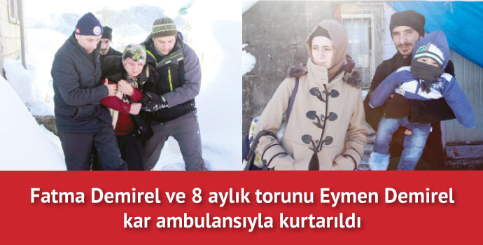 Kar ambulansları can kurtarıyor
