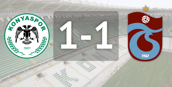 Konyaspor - Trabzonspor: 1-1