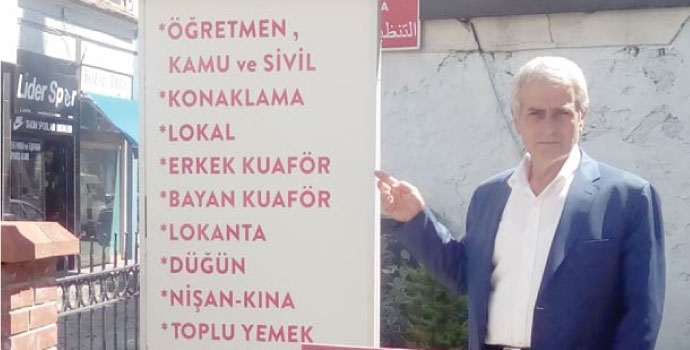 Lokantacılar Odası Başkanı Hüseyin Er Ögretmenevi’ne tepki gösterdi