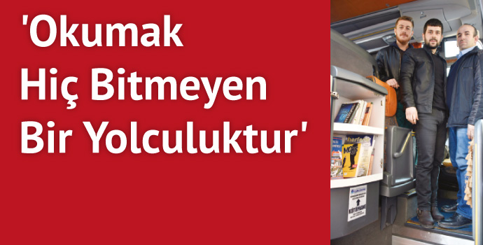 Otobüslerde kütüphane dönemi başladı