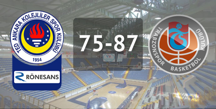 TED Ankara Kolejliler 75-87 Trabzonspor Medicalpark