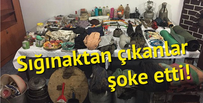 Tonya'da PKK sığınağı bulundu