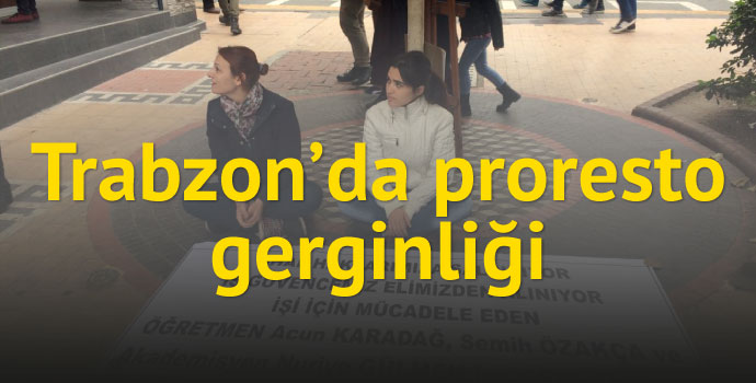 Trabzon'da OHAL protestosu!