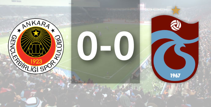 Trabzonspor becerip yenemedi
